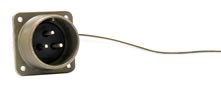 3-pin male AC power supply socket