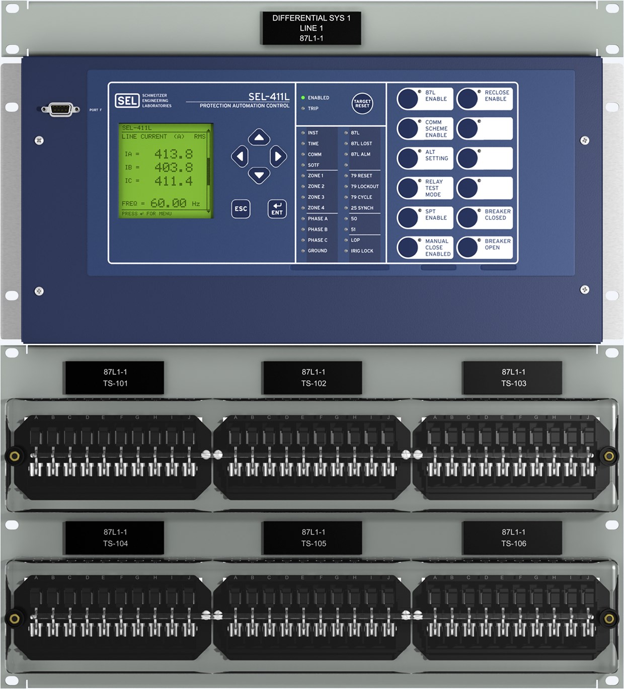 SEL-411L Line Current Differential Protection Module